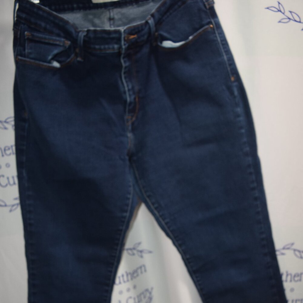 Levi's Mid-Rise Skinny Blue Jeans, Size 16